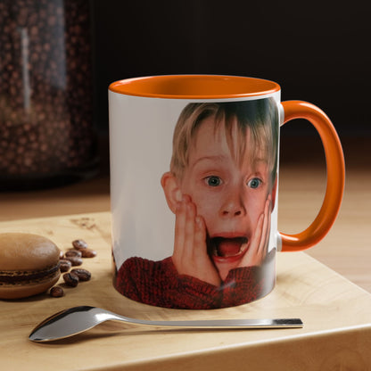 Tazza KEVIN - Home Alone Inspired Accent Coffee Mug — Funny Kid Surprise Face (11/15 oz)