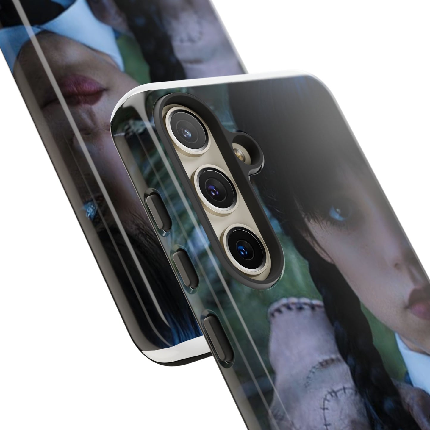 Mercoledì - Gothic Schoolgirl Phone Case — Dark Portrait Protective Tough Case