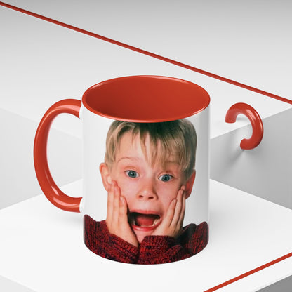 Tazza KEVIN - Home Alone Inspired Accent Coffee Mug — Funny Kid Surprise Face (11/15 oz)