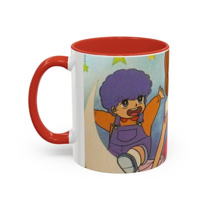 Tazza Kiss me Licia-Kawaii Girl & Cat Accent Coffee Mug – Cute Anime Retro Illustration (11/15oz)