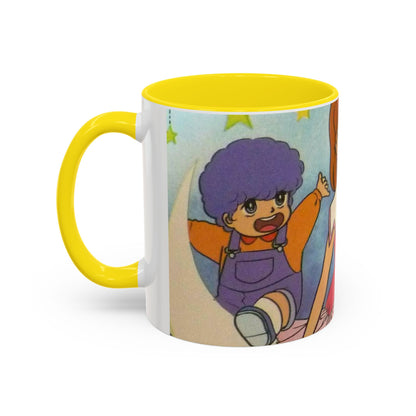 Tazza Kiss me Licia-Kawaii Girl & Cat Accent Coffee Mug – Cute Anime Retro Illustration (11/15oz)