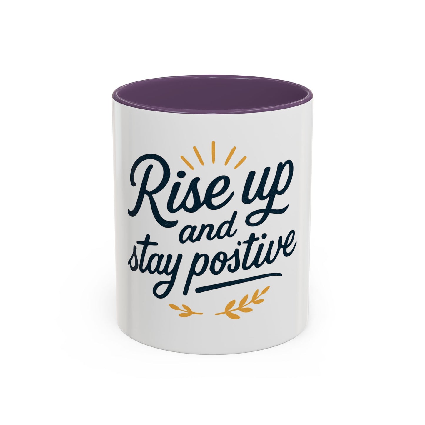 Tazza da caffè motivazionale, bicchieri motivazionali, tazza "Rise Up and Stay Positive" IDEA REGALO