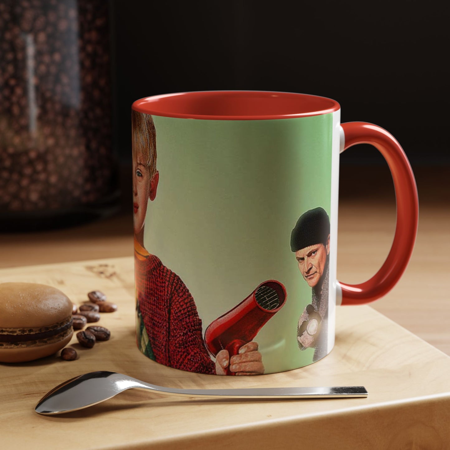 Tazza Mamma ho perso l'aereo -Home Alone Movie Mug — Macaulay Culkin Kevin & Wet Bandits Holiday Coffee Mug (11/15oz)