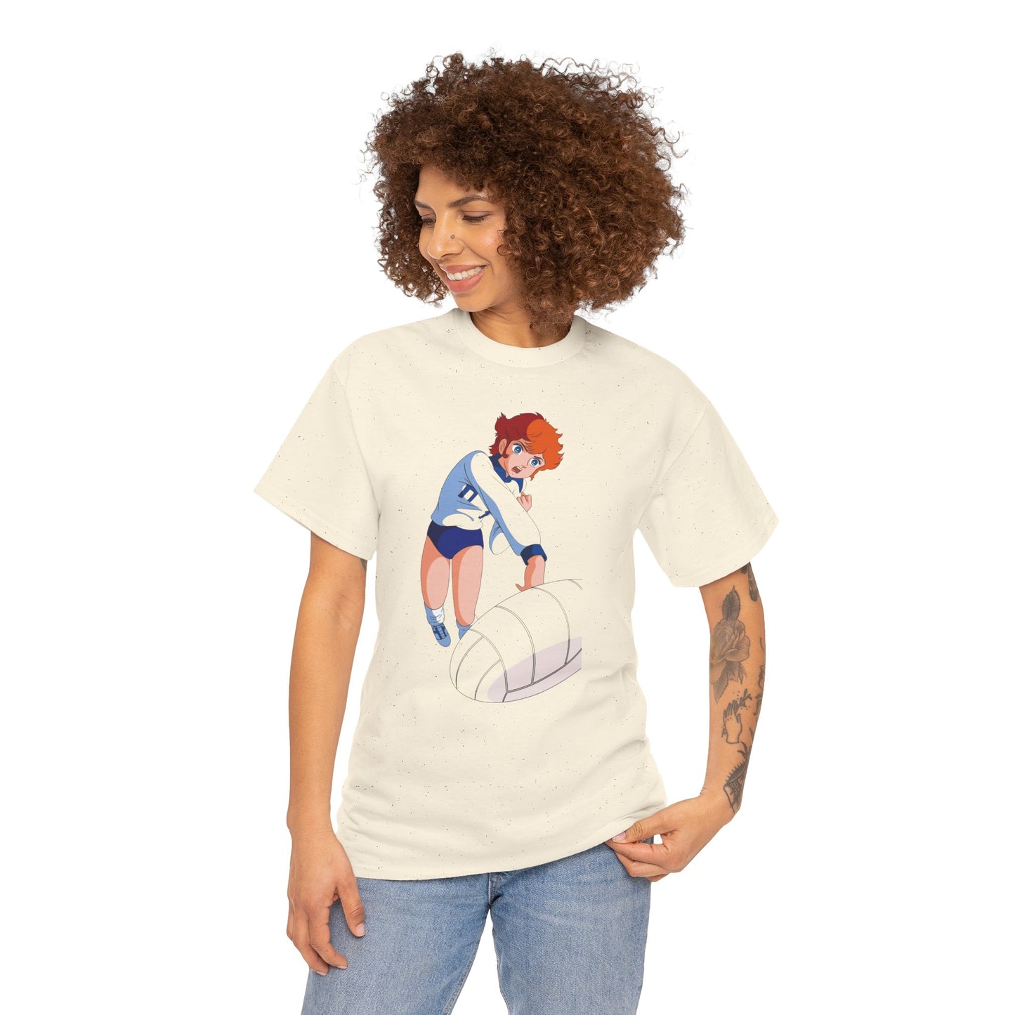 T-Shirt MILA Volleyball Anime Girl  — Cute Sporty Graphic Tee for Fans & Players
