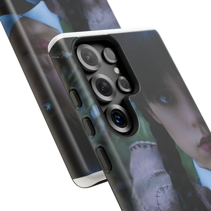 Mercoledì - Gothic Schoolgirl Phone Case — Dark Portrait Protective Tough Case