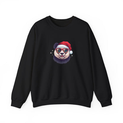 Felpa con buffo Panda natalizio Unisex | Regalo di Natale, Abbigliamento per le feste, Capi essenziali comodi, Girocollo unisex, Felpa carina