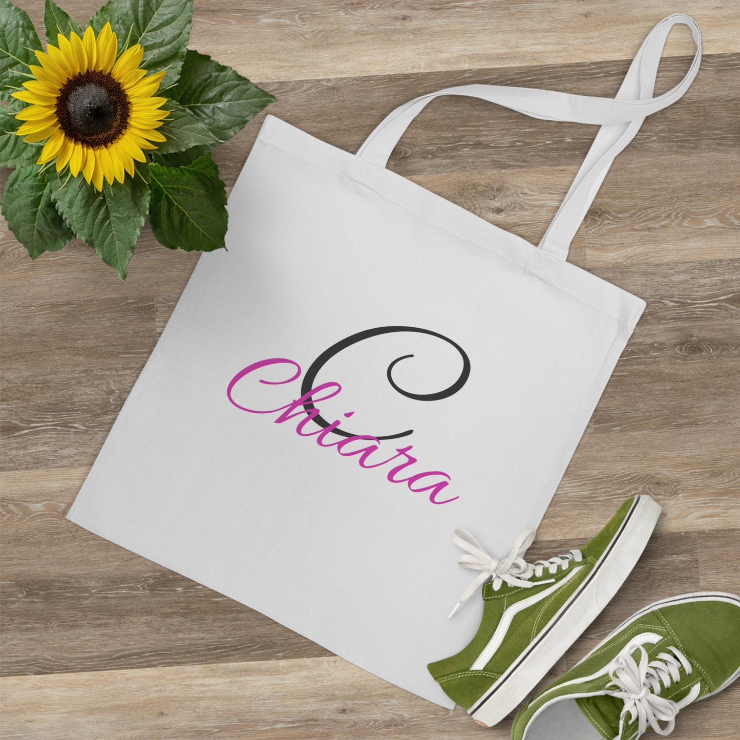 Tote Bag Chiara  — Custom Script Name Beach & Everyday Shopper