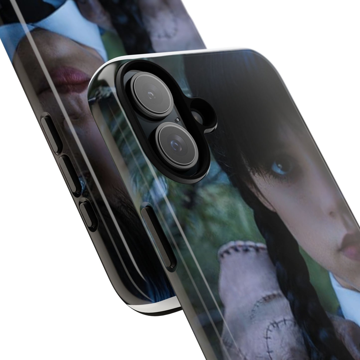 Mercoledì - Gothic Schoolgirl Phone Case — Dark Portrait Protective Tough Case