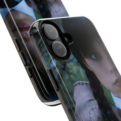 Mercoledì - Gothic Schoolgirl Phone Case — Dark Portrait Protective Tough Case