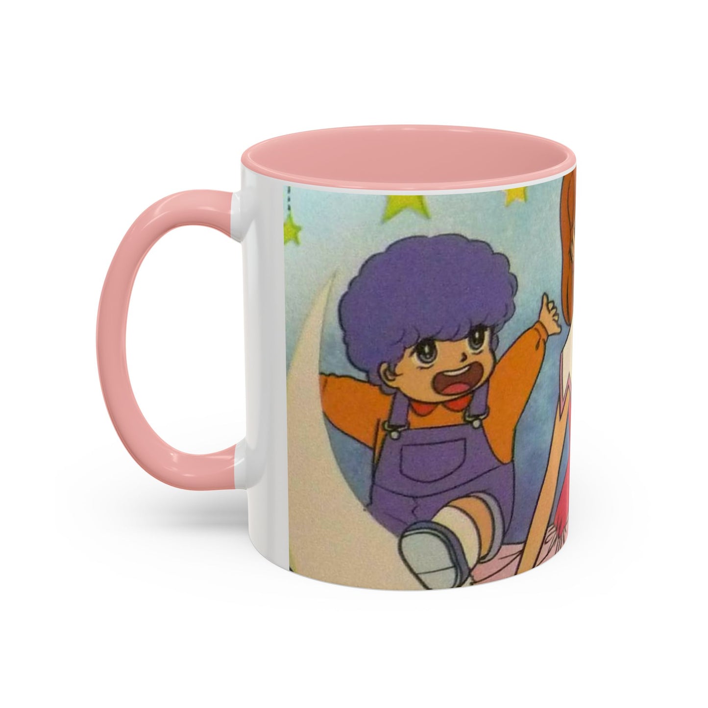 Tazza Kiss me Licia-Kawaii Girl & Cat Accent Coffee Mug – Cute Anime Retro Illustration (11/15oz)