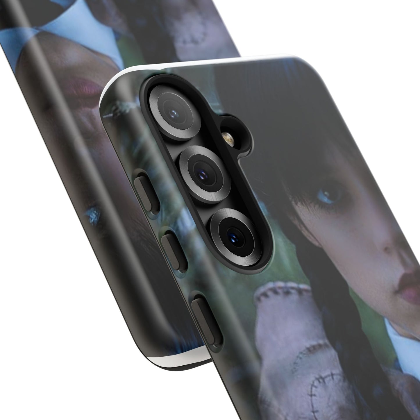 Mercoledì - Gothic Schoolgirl Phone Case — Dark Portrait Protective Tough Case