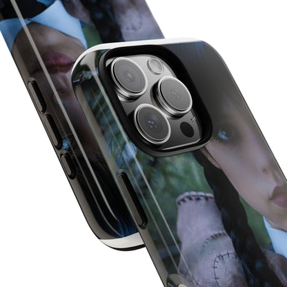 Mercoledì - Gothic Schoolgirl Phone Case — Dark Portrait Protective Tough Case