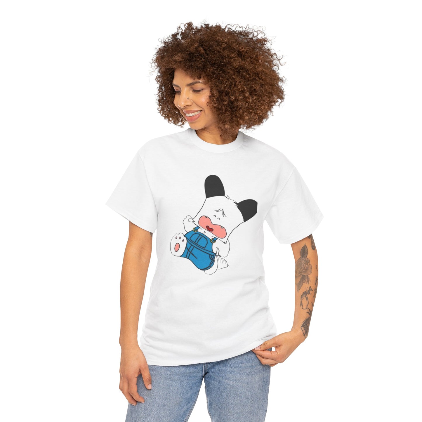 T-shirt Spank - Cute Crying Puppy Graphic Tee — Kawaii Cartoon Dog T-Shirt