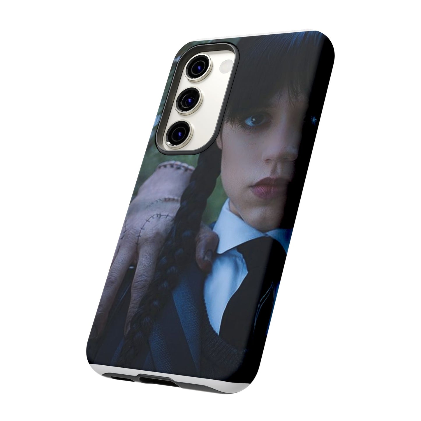 Mercoledì - Gothic Schoolgirl Phone Case — Dark Portrait Protective Tough Case