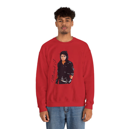 Felpa Michael J - Graphic Crewneck Sweatshirt — Retro Pop Icon Portrait