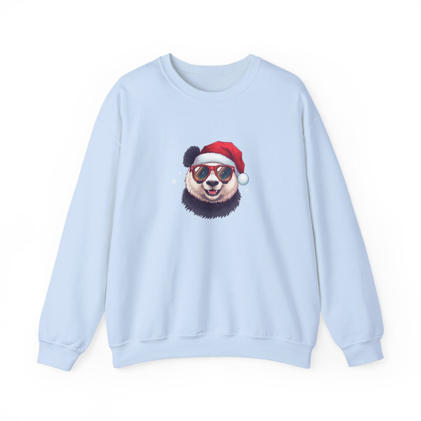 Felpa con buffo Panda natalizio Unisex | Regalo di Natale, Abbigliamento per le feste, Capi essenziali comodi, Girocollo unisex, Felpa carina
