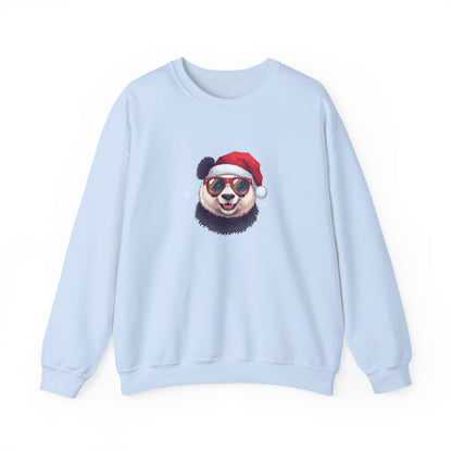 Felpa con buffo Panda natalizio Unisex | Regalo di Natale, Abbigliamento per le feste, Capi essenziali comodi, Girocollo unisex, Felpa carina