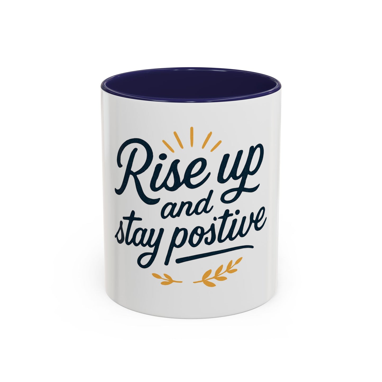 Tazza da caffè motivazionale, bicchieri motivazionali, tazza "Rise Up and Stay Positive" IDEA REGALO