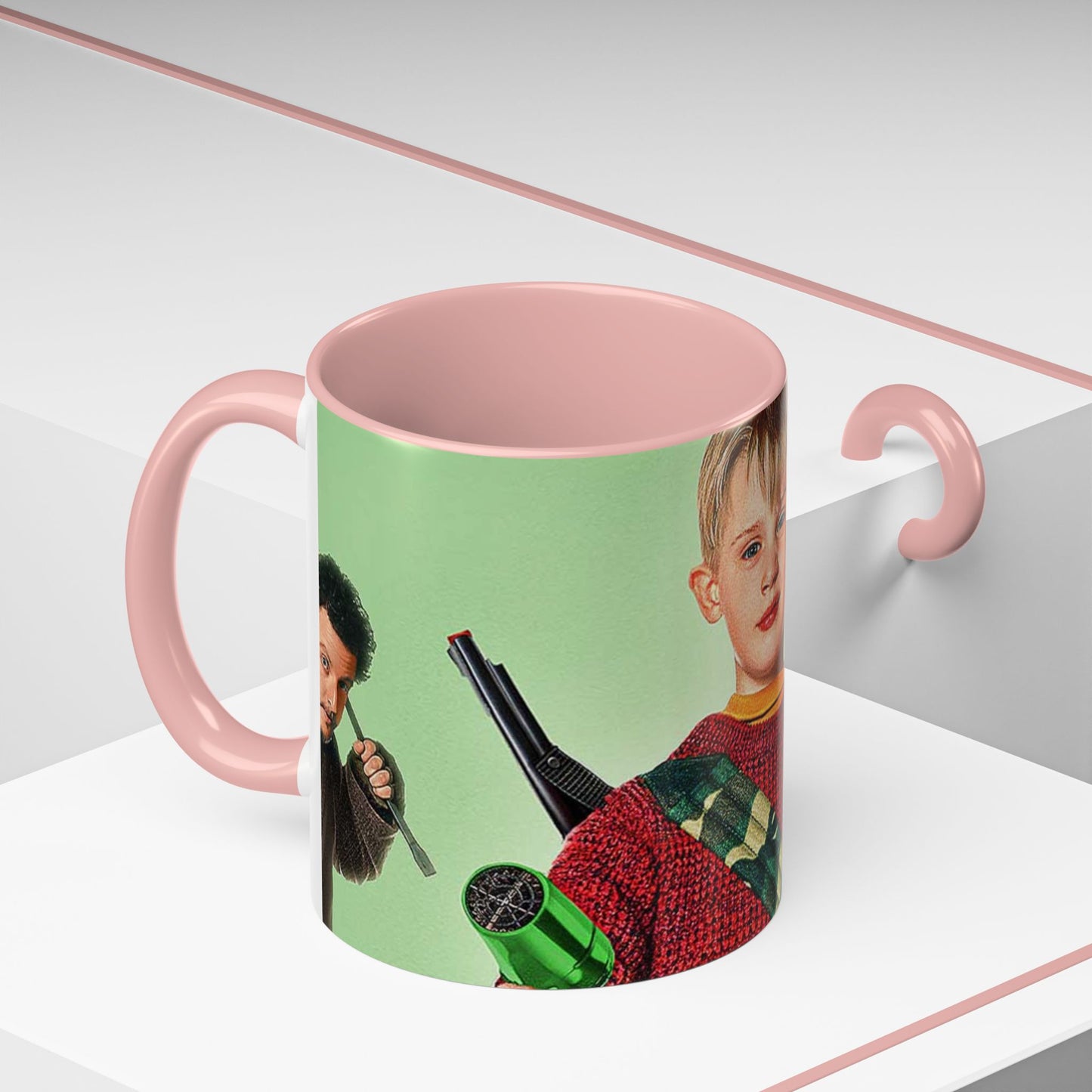 Tazza Mamma ho perso l'aereo -Home Alone Movie Mug — Macaulay Culkin Kevin & Wet Bandits Holiday Coffee Mug (11/15oz)
