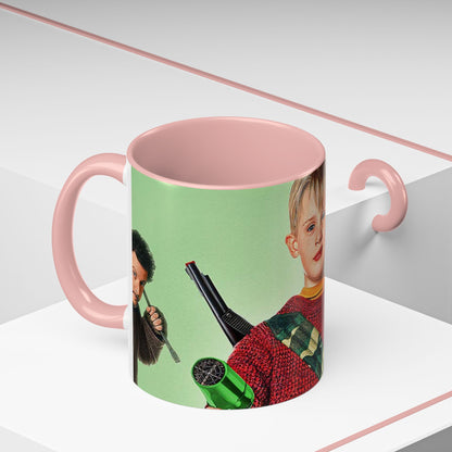 Tazza Mamma ho perso l'aereo -Home Alone Movie Mug — Macaulay Culkin Kevin & Wet Bandits Holiday Coffee Mug (11/15oz)