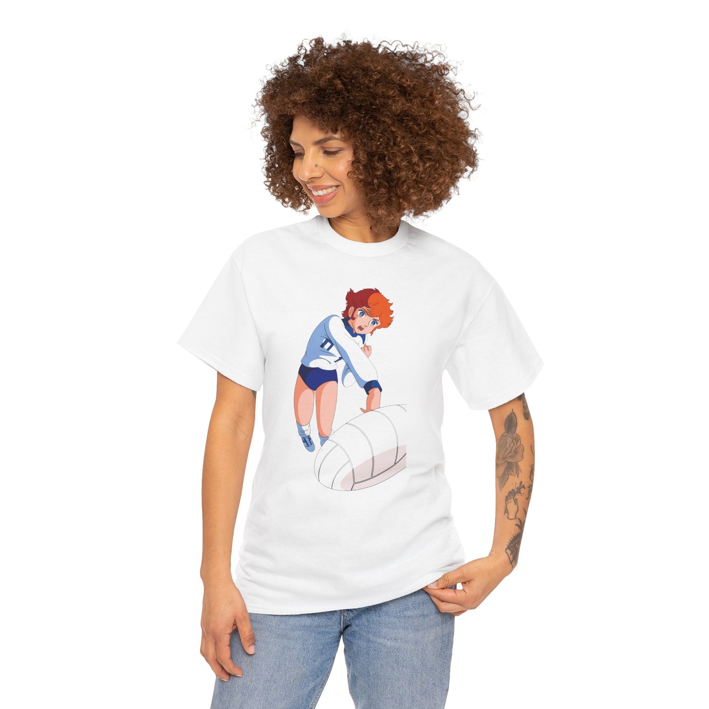 T-Shirt MILA Volleyball Anime Girl  — Cute Sporty Graphic Tee for Fans & Players