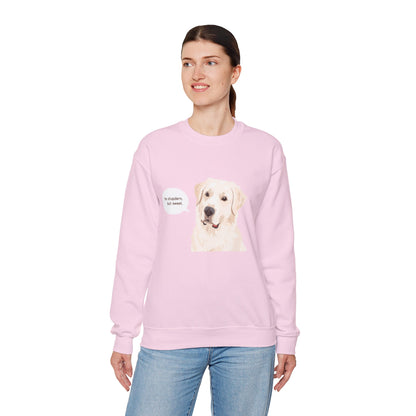 FELPA GIROCOLLO - SONO TESTARDO MA DOLCE Cute Dog Quote Crewneck Sweatshirt