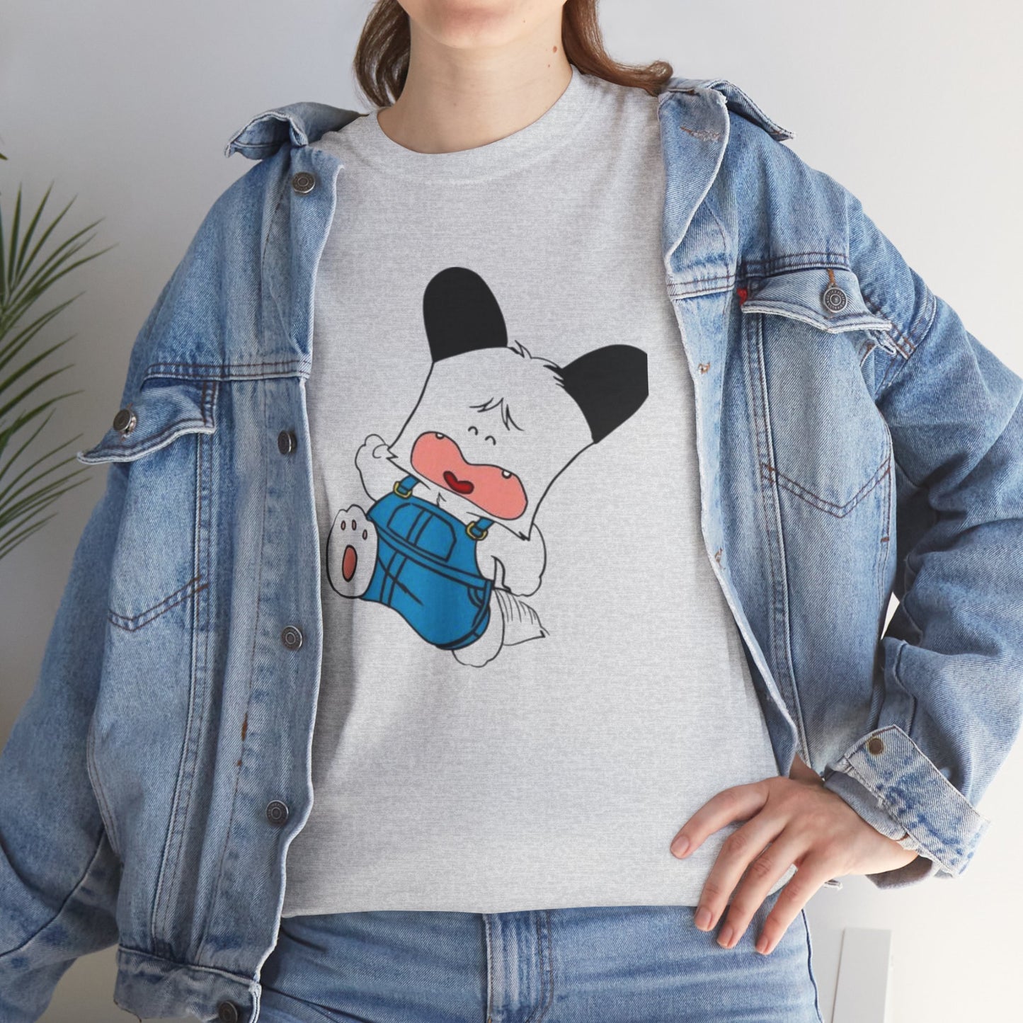 T-shirt Spank - Cute Crying Puppy Graphic Tee — Kawaii Cartoon Dog T-Shirt