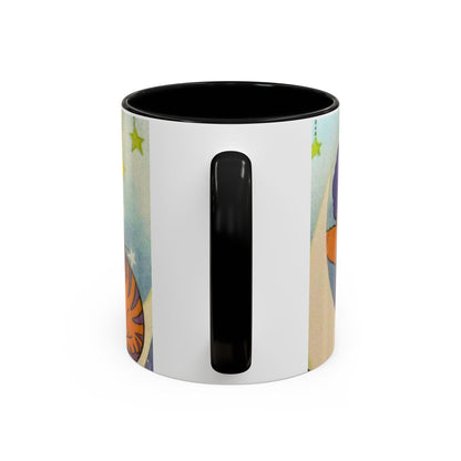 Tazza Kiss me Licia-Kawaii Girl & Cat Accent Coffee Mug – Cute Anime Retro Illustration (11/15oz)