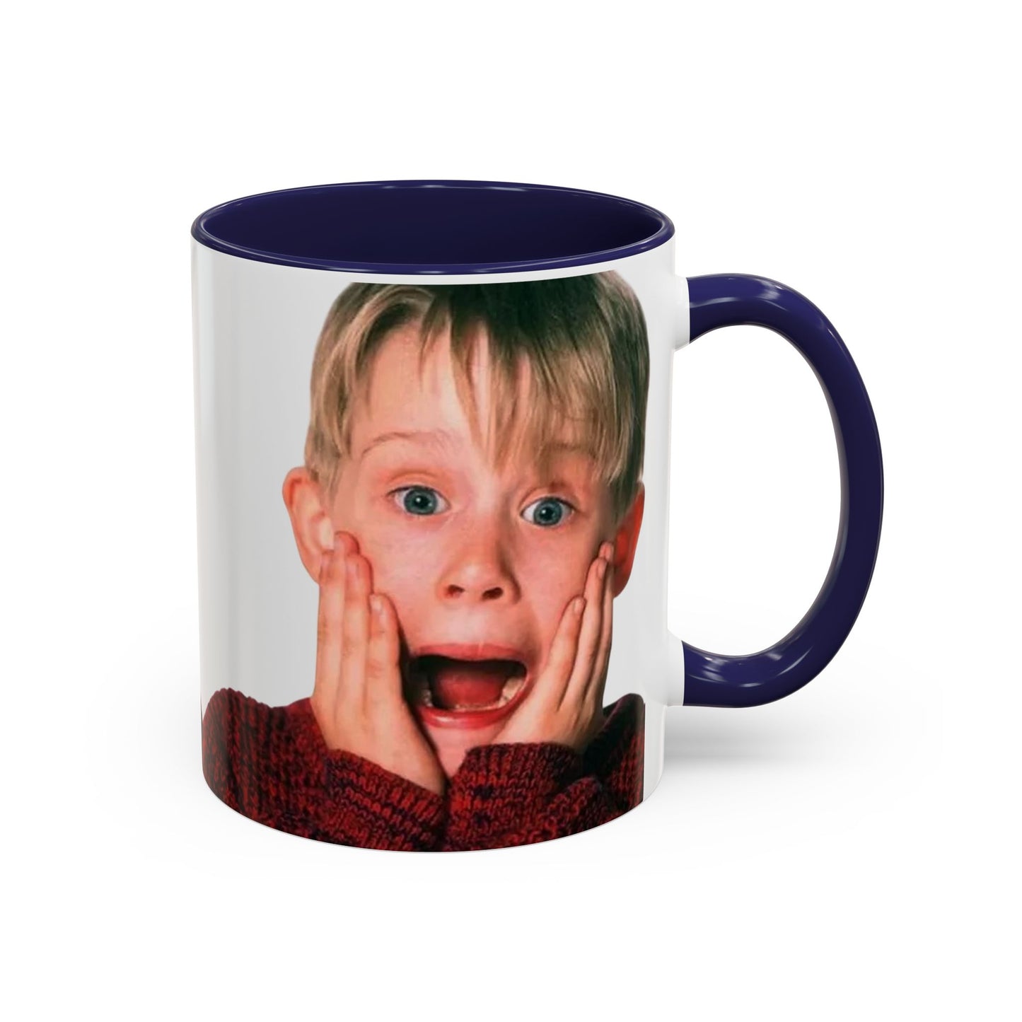Tazza KEVIN - Home Alone Inspired Accent Coffee Mug — Funny Kid Surprise Face (11/15 oz)