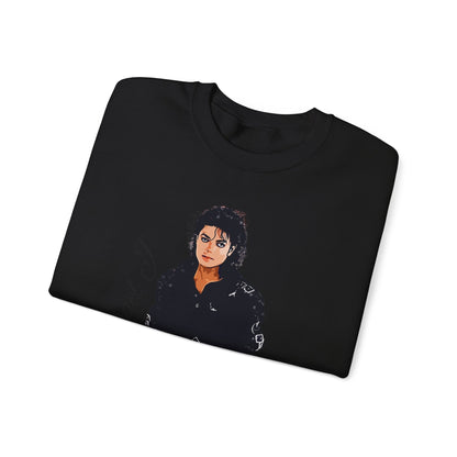 Felpa Michael J - Graphic Crewneck Sweatshirt — Retro Pop Icon Portrait