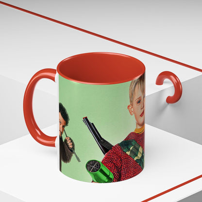 Tazza Mamma ho perso l'aereo -Home Alone Movie Mug — Macaulay Culkin Kevin & Wet Bandits Holiday Coffee Mug (11/15oz)