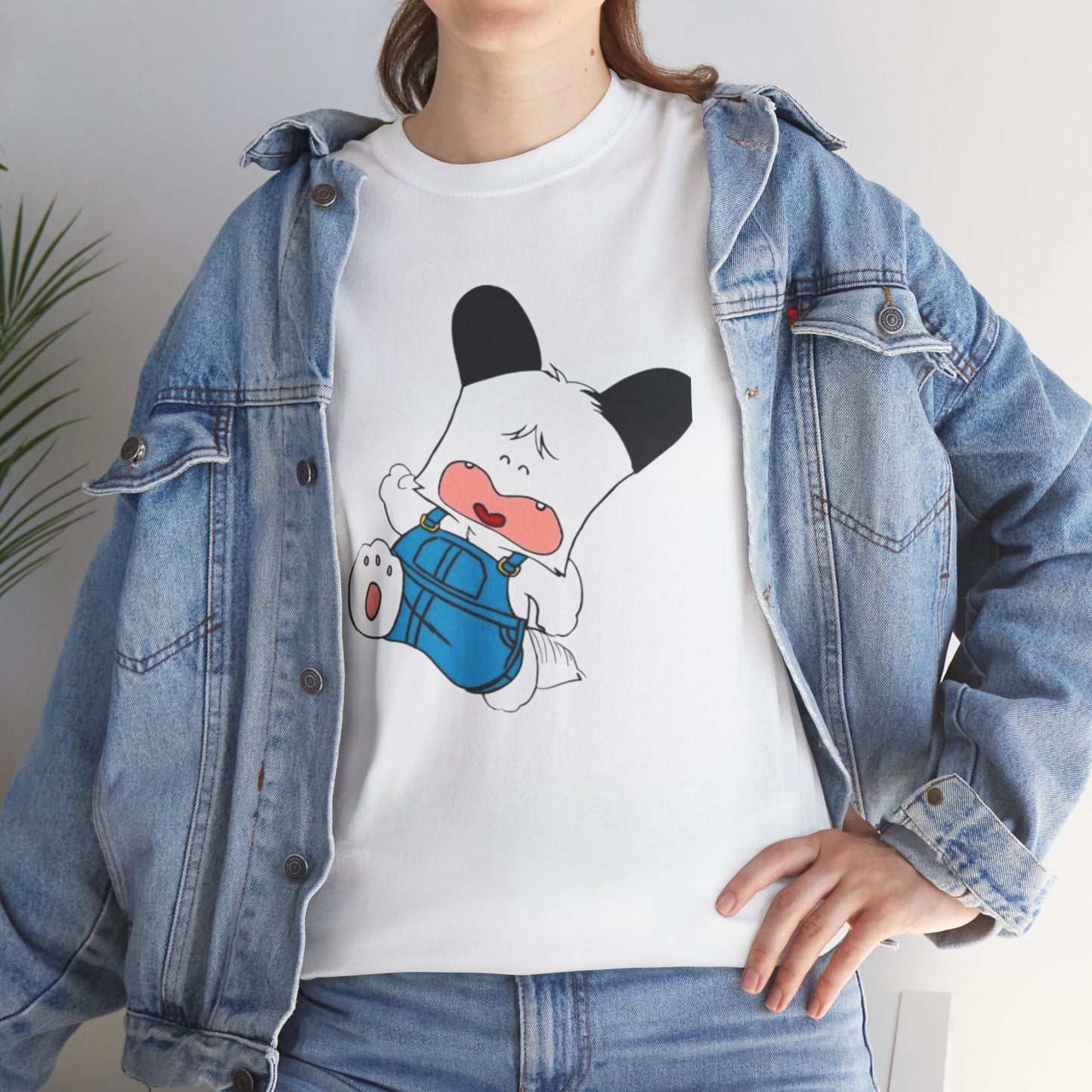 T-shirt Spank - Cute Crying Puppy Graphic Tee — Kawaii Cartoon Dog T-Shirt