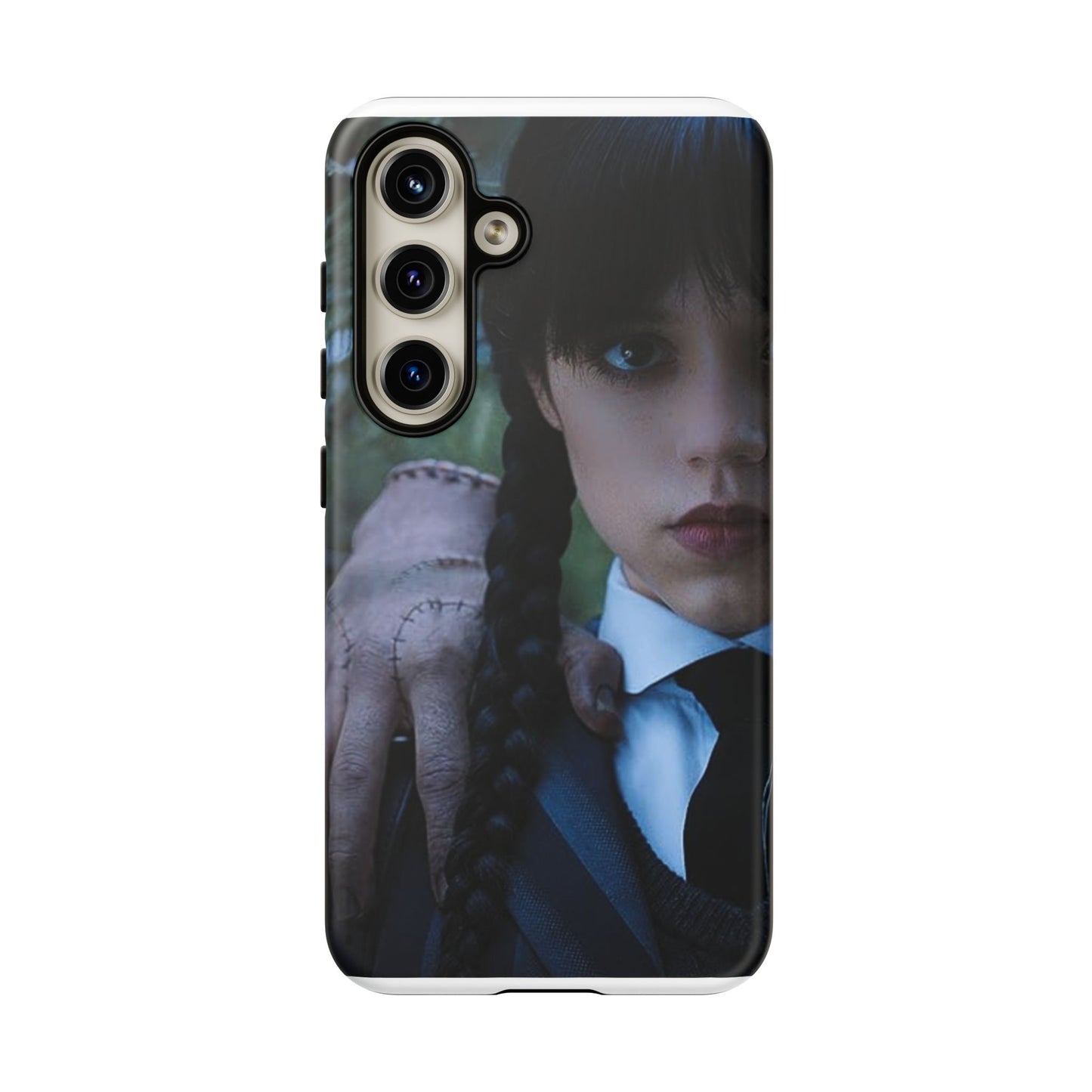 Mercoledì - Gothic Schoolgirl Phone Case — Dark Portrait Protective Tough Case