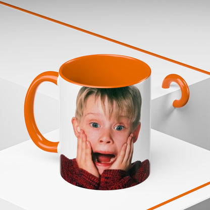 Tazza KEVIN - Home Alone Inspired Accent Coffee Mug — Funny Kid Surprise Face (11/15 oz)