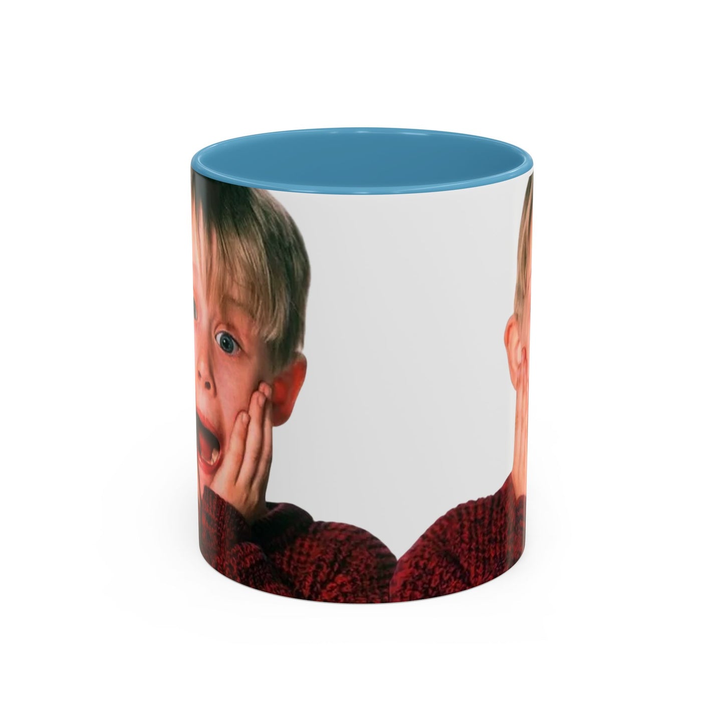 Tazza KEVIN - Home Alone Inspired Accent Coffee Mug — Funny Kid Surprise Face (11/15 oz)