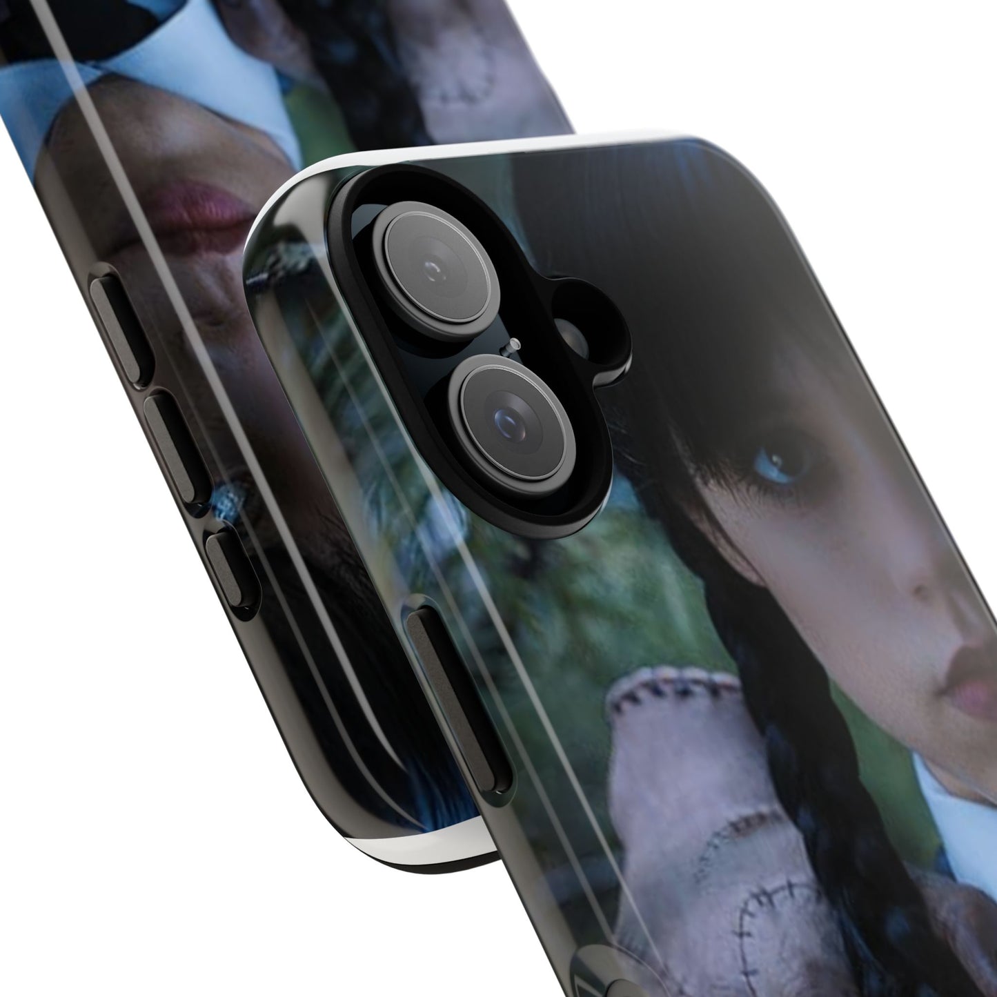 Mercoledì - Gothic Schoolgirl Phone Case — Dark Portrait Protective Tough Case