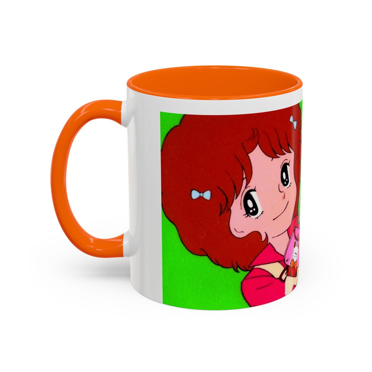 Spank tenero ribacuori Tazza — Whimsical Girl & Bunny Accent Coffee Mug