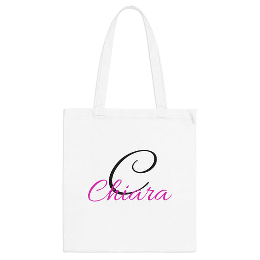 Tote Bag Chiara  — Custom Script Name Beach & Everyday Shopper