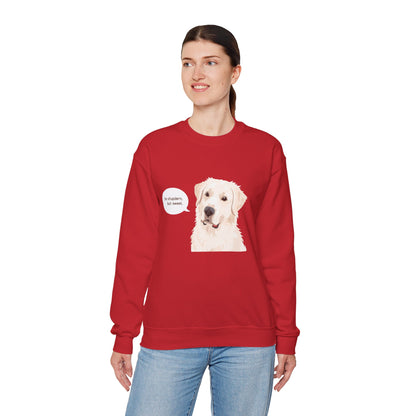 FELPA GIROCOLLO - SONO TESTARDO MA DOLCE Cute Dog Quote Crewneck Sweatshirt