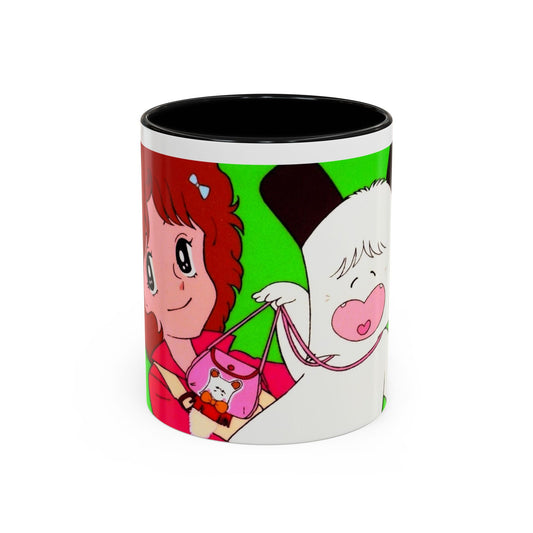 Spank tenero ribacuori Tazza — Whimsical Girl & Bunny Accent Coffee Mug
