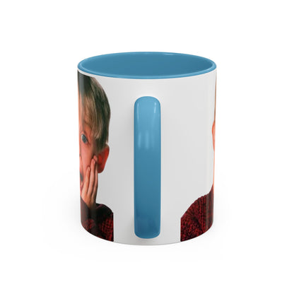Tazza KEVIN - Home Alone Inspired Accent Coffee Mug — Funny Kid Surprise Face (11/15 oz)