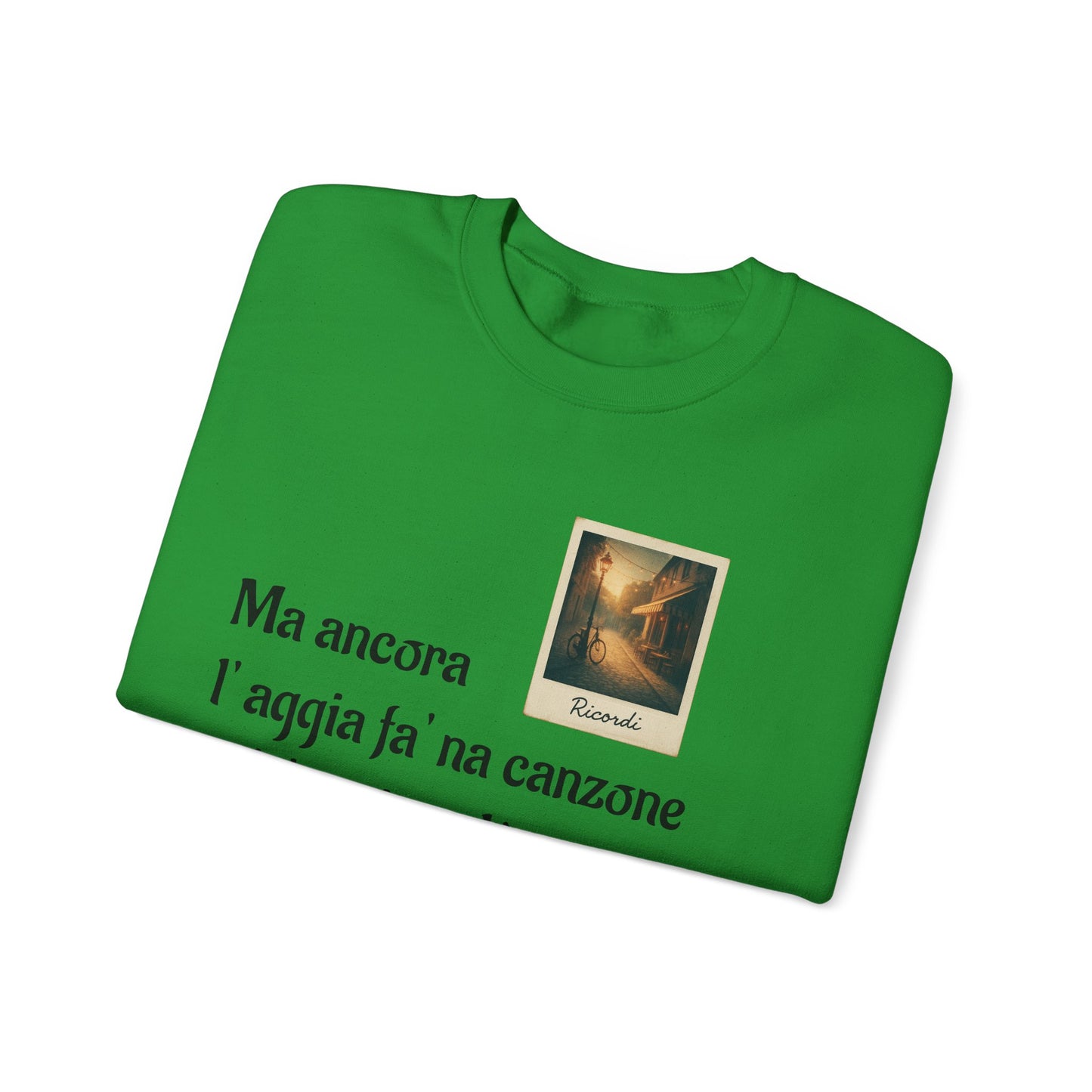FELPA CIT.GEOLIER - Italian Lyric Crewneck Sweatshirt – "Ma ancora l’aggia fà' na canzone"