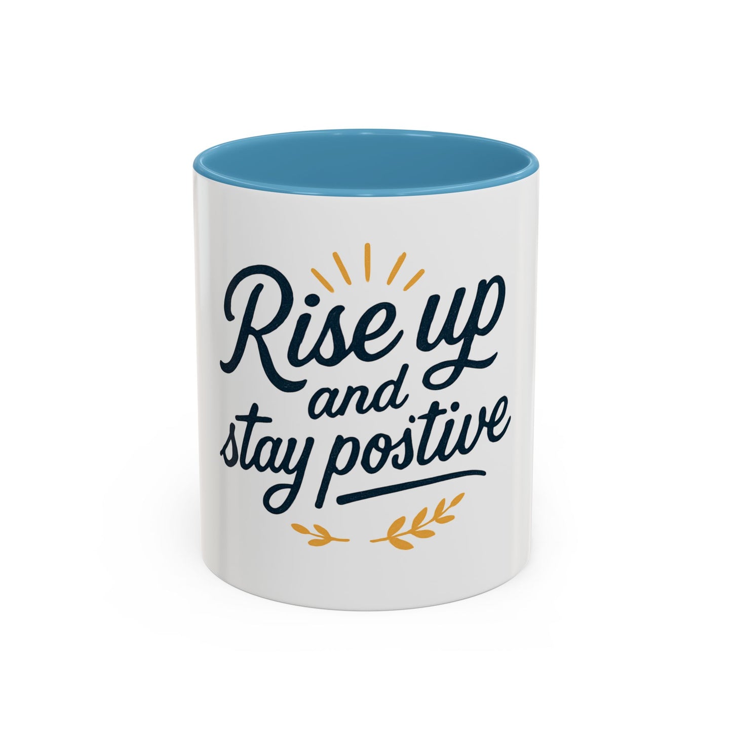 Tazza da caffè motivazionale, bicchieri motivazionali, tazza "Rise Up and Stay Positive" IDEA REGALO