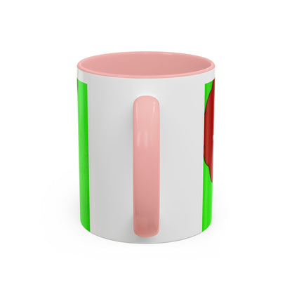 Spank tenero ribacuori Tazza — Whimsical Girl & Bunny Accent Coffee Mug