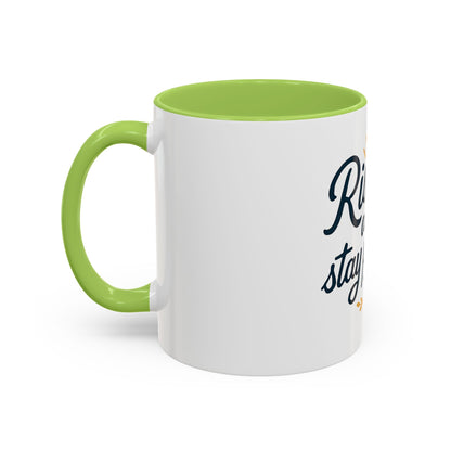 Tazza da caffè motivazionale, bicchieri motivazionali, tazza "Rise Up and Stay Positive" IDEA REGALO