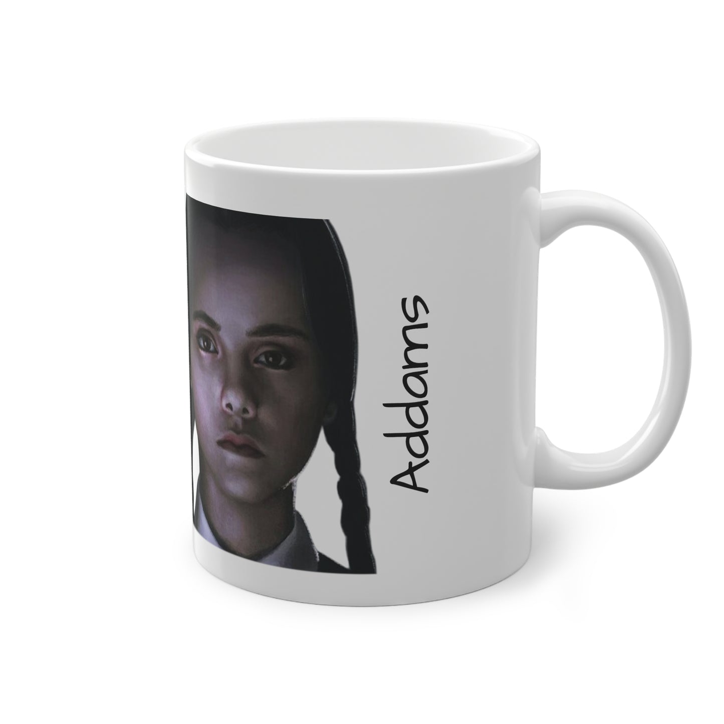 Tazza Wednesday Addams Portrait Mug — Gothic Retro Character Coffee Cup