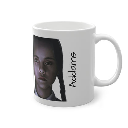 Tazza Wednesday Addams Portrait Mug — Gothic Retro Character Coffee Cup