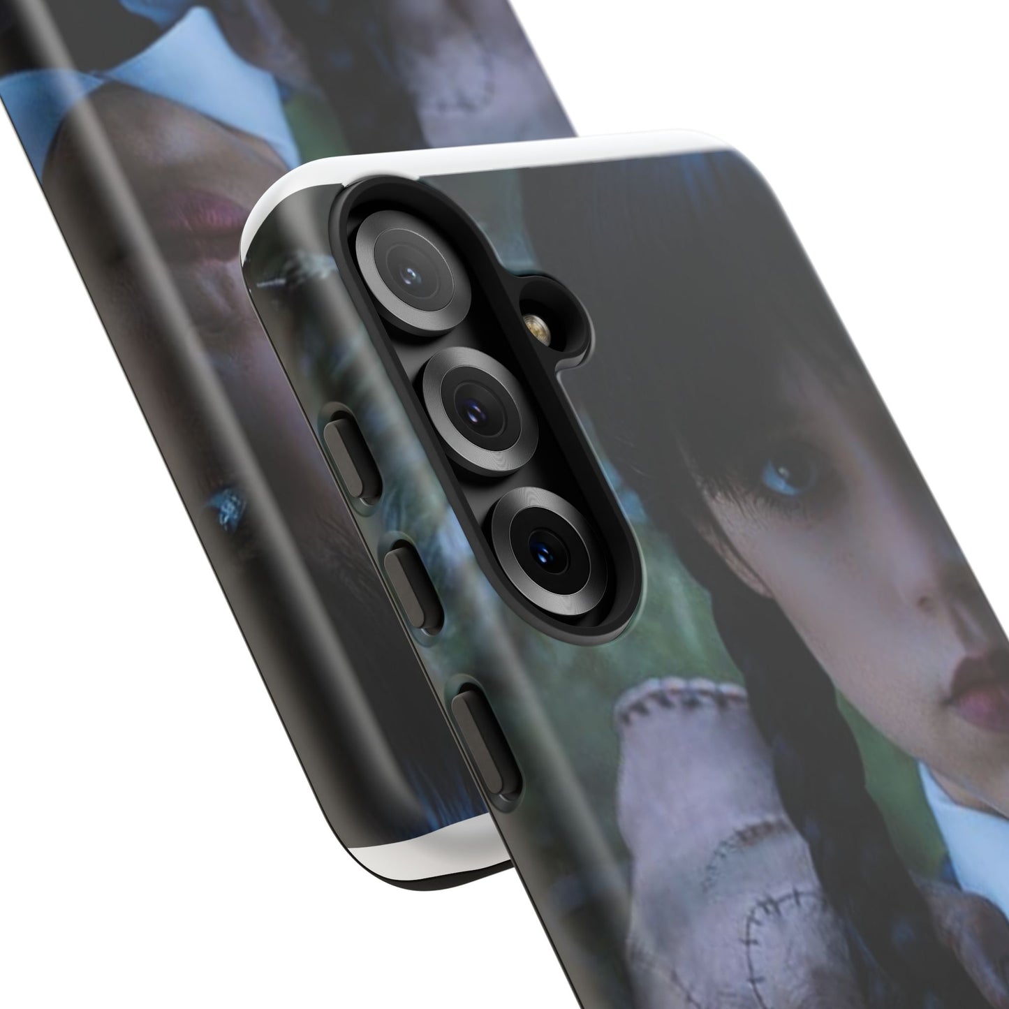 Mercoledì - Gothic Schoolgirl Phone Case — Dark Portrait Protective Tough Case