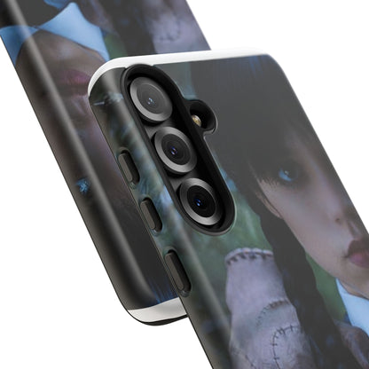 Mercoledì - Gothic Schoolgirl Phone Case — Dark Portrait Protective Tough Case