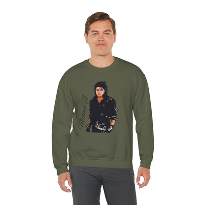 Felpa Michael J - Graphic Crewneck Sweatshirt — Retro Pop Icon Portrait